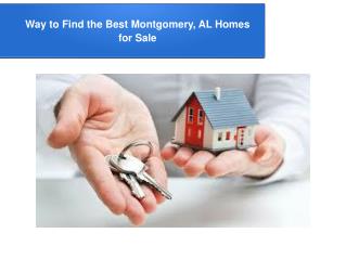 Tips to Find Montgomery, AL Homes For Sale