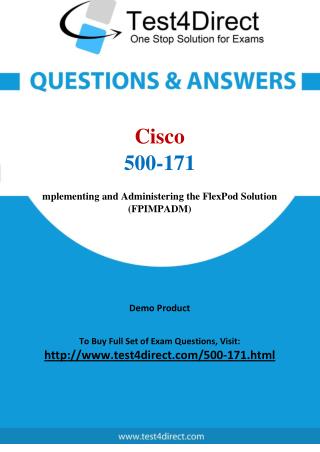 Cisco 500-171 Exam - Updated Questions