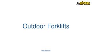 Kinds of Outdoor Forklifts