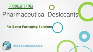 Pharmaceutical Desiccants