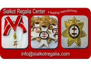 Masonic Knight Templar Preceptor collarette & jewels