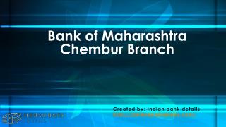 Bank of Maharashtra Chembur
