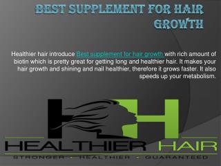 Hair growth supplement