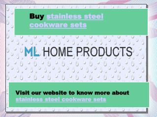 Stainless steel cookware sets