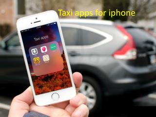 Taxi apps for iphone