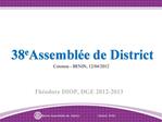 38eAssembl e de District