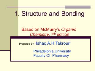 1. Structure and Bonding