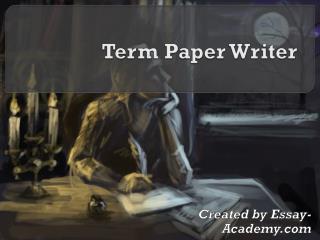 Term Paper Writer