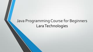 Java Programming Course for Beginners