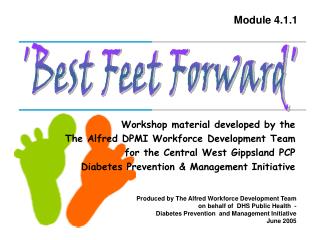 'Best Feet Forward'