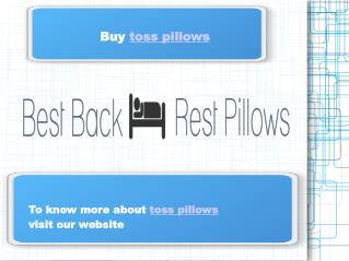 Toss pillows