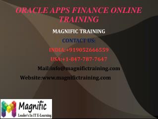 Oracle Apps Finance Online Training