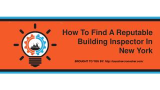 How To Find A Reputable Building Inspector In New York