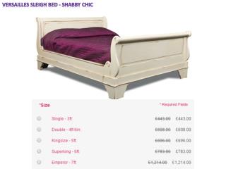 Sleigh bed