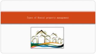 Types of rental property management