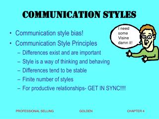 COMMUNICATION STYLES