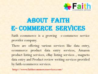 Ecommerce Data Entry Services