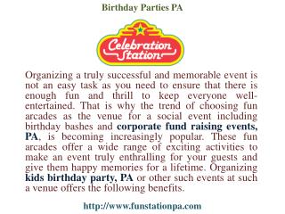 Kids Birthdays Parties, Corporate Fund raising Events, Craft fairs, Go carts, Miniature Golf, Raceway, Speedway, Laser T