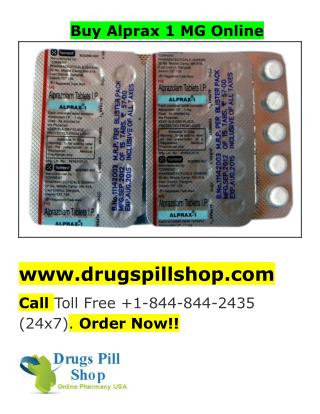 Buy Alprax Online|Order Alprax 1 MG Online|Drugspillshop.com|