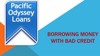 Borrowing Money With Bad Credit