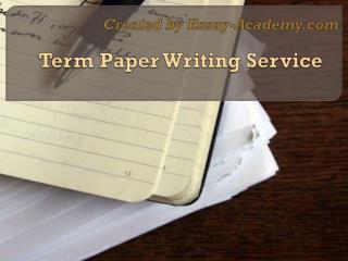 Term Paper Writing Service