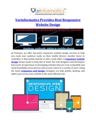 Varinformatics Provides Best Responsive Website Design
