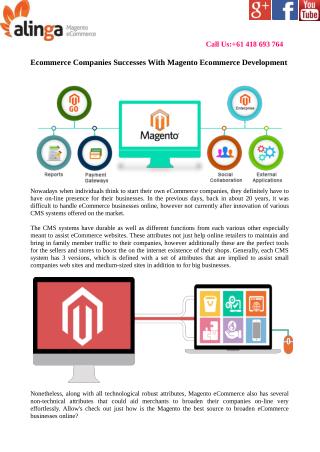 eCommerce Companies Successes With Magento eCommerce Development