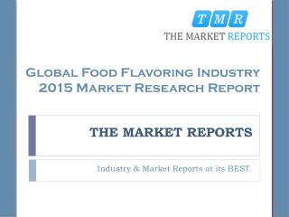 Industry Overview and Major Regions Status of Food Flavoring Forecast 2016-2021