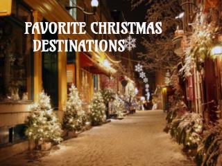 Christmas Travel Destinations