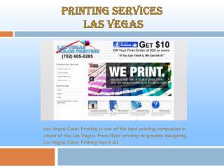 Las Vegas Color Printing Companies
