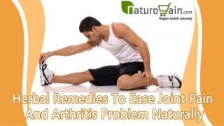 Herbal Remedies To Ease Joint Pain And Arthritis Problem Naturally