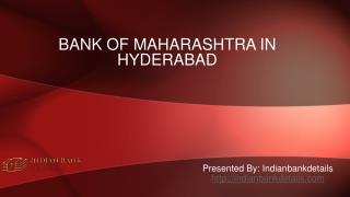 MICR code for bank of maharashtra in hyderabad