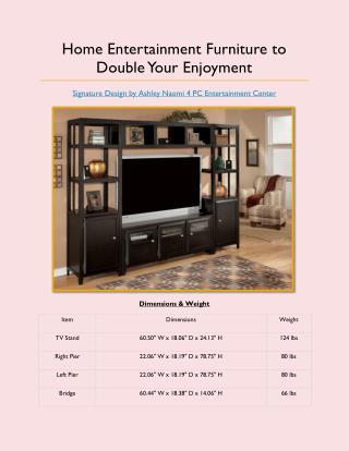 Home Entertainment Furniture to Double Your Enjoyment
