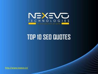 TOP 10 SEO QUOTES