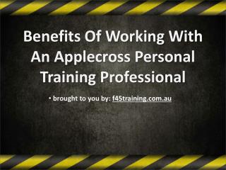 Benefits Of Working With An Applecross Personal Training Professional