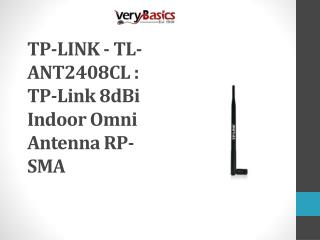 TP-LINK - TL-ANT2408CL TP-Link 8dBi Indoor Omni Antenna RP-SMA