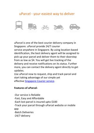 uParcel - Courier Delivery Service