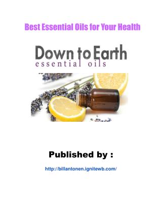 Pure essential oils