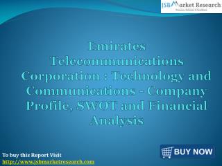 Emirates Telecommunications Corporation: JSBMarketResearch