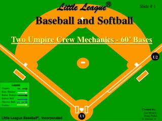 Two Umpire Crew Mechanics - 60’ Bases