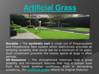 artificial grass