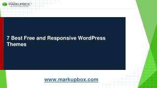 7 Best fFee And Responsive Word Press Themes
