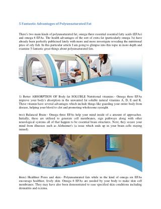 5 Fantastic Advantages of Polyunsaturated Fat