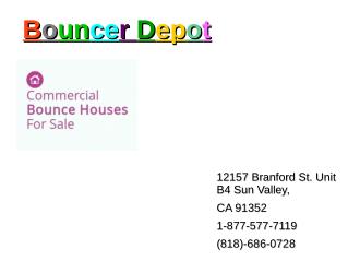 Special sale offers on Bounce houses