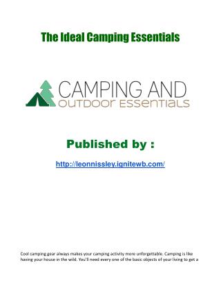 Camping Gadgets