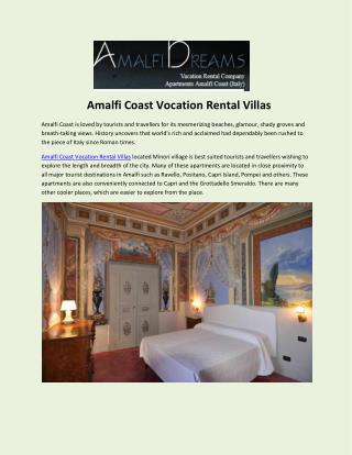 Amalfi Coast Vocation Rental Villas.