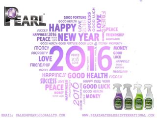 May your New Year be as bright as the sunshine with Pearl Waterless Products