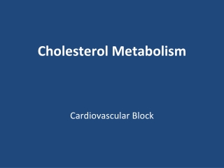 Cholesterol Metabolism