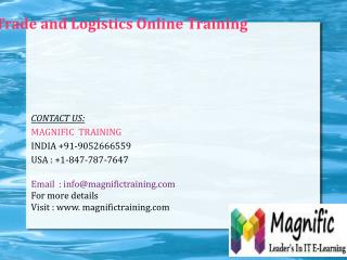 Microsoft Dynamics AX Trade and Logistics Online Training in Dubai