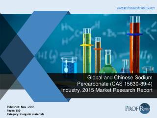 Global and Chinese Sodium Percarbonate Industry Size, Share, Report 2015